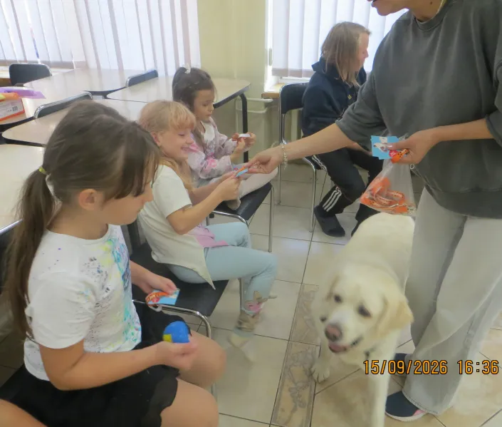 ZAJĘCIA Z DOGOTERAPII W ŚWIETLICY ŚRODOWISKOWEJ 